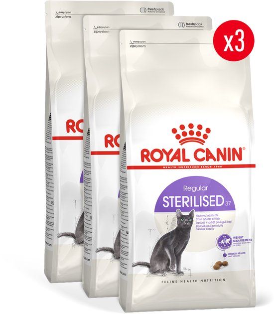 Royal Canin Sterilised 37 - 3 x 4 kg