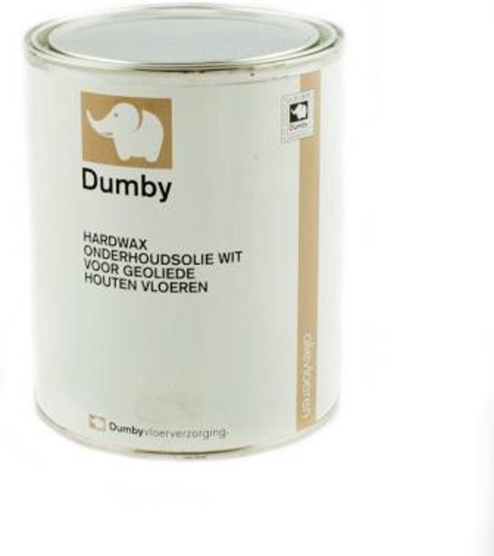 - Dumby Onderhoudsolie Hardwax Wit - 1 liter