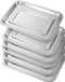 Inox plat 30 x 20 cm - Set de 6 pièces