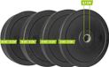 VirtuFit Hi-Temp Bumper Plate Set - Olympische Halterschijf van Rubber - 50 mm - 100 kg