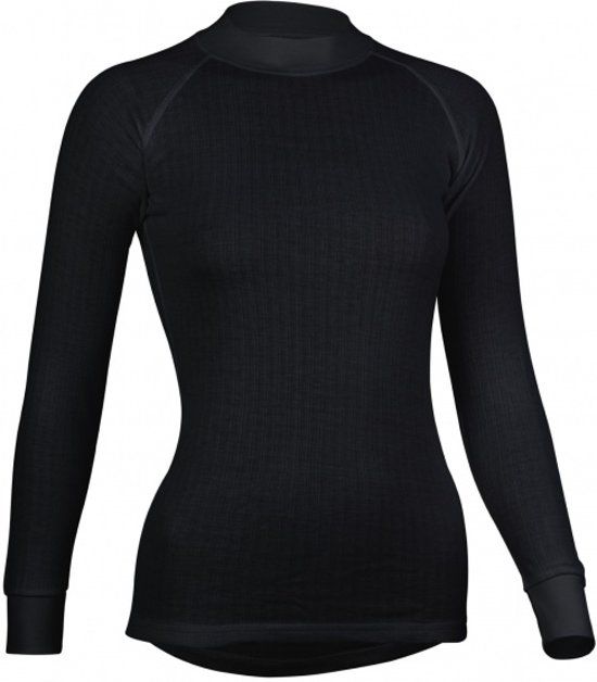 Avento thermoshirt lange mouwen dames zwart 2-Pack maat 38