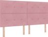 vidaXL LED Boxspringbed met hoofdeinde Roze 180 x 200 cm Fluweel