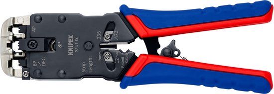 Knipex 97 51 12 Krimptang voor Westernstekkers - 200mm