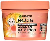 Garnier Fructis Ananas haarmasker voor lang en dof haar, voor meer flexibiliteit en tegen minder gespleten haarpunten, extra lipidencomplex, biologisch ananasextract, siliconenvrij, 3