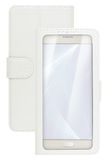 Celly Unica View mobiele telefoon behuizingen 14 cm (5.5") Folioblad Wit