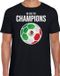 Bellatio Decorations Shoppartners Bv Mexico WK Supporter T-shirt - We Are The Champions - Zwart - Heren - Maat M