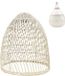 lumisky Paulo Noma Draadloze Ophanging D40CM Beige Rotan
