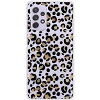 1001 coques Samsung Galaxy A52 Leopard Bedrukt Siliconen Hoesje