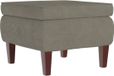 vidaXL Tabouret à pieds en bois velours gris clair