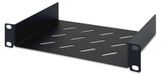 Étagère pour armoire réseau - 1U - 10 pouces (254 mm) - 150 mm de profondeur - Acier perforé - Noir
