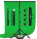 Heysliy Groen Scherm 2x3M Achtergrond met T Achtergrond Stand 6.5x9.5Ft