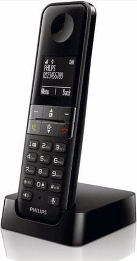 Philips D4751B/01 DECT Phone | Answering Machine | Black