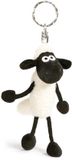 NICI Sleutelhanger Shaun het Schaap 10cm wit