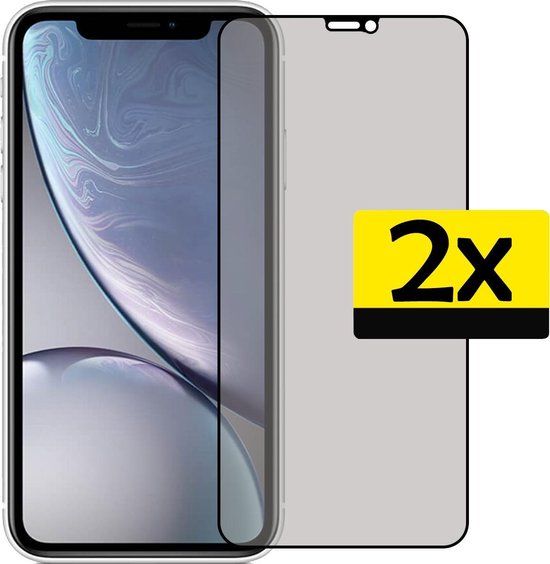 LUQ Privacy Screenprotector for iPhone X - 2 Pack - Glass