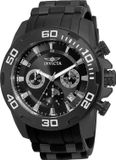 Invicta Pro Diver Scuba Quartz Polshorloge Man Zwart