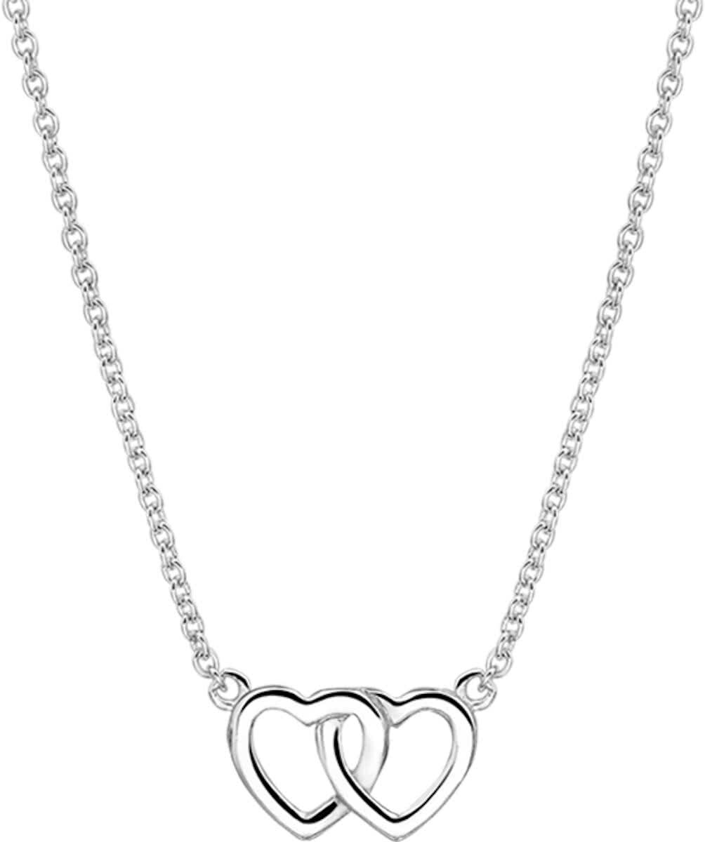 The Jewelry Collection Ketting Hart Dames Zilver 45 cm