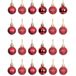 Kerstballen, 12 stuks, 30 mm, onbreekbaar, kerstversiering om op te hangen, glanzend, mat, glinsterend