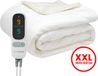 Seranova Elektrische Deken XXL - Extra Warmtedraden - Premium Model - 180x160 cm - 2 persoons Warmtedeken - Dubbelzijdig Fleece Sherpa - Off White