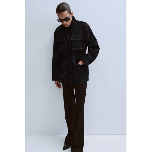 Mango Dark Denim Parka
