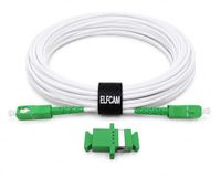 Elfcam Glasvezelkabel SC/APC naar SC/APC Single-mode, levering met koppeling voor glasvezelverlenging, compatibel met Orange Livebox, SFR La Box Fibre en Bouygues Bbox (3 m)