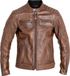 John Doe veste de moto en cuir, marron, taille 4XL