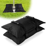 Parasolvoeten met gewicht, zandzakken - 2 stuks, 50x34cm - Antislip handvat - Gemaakt van 1680D Oxford-stof - Duurzaam - Geschikt voor tuinmeubels
