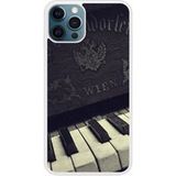 iPhone 12 Pro Max Old piano bedrukt siliconen hoesje