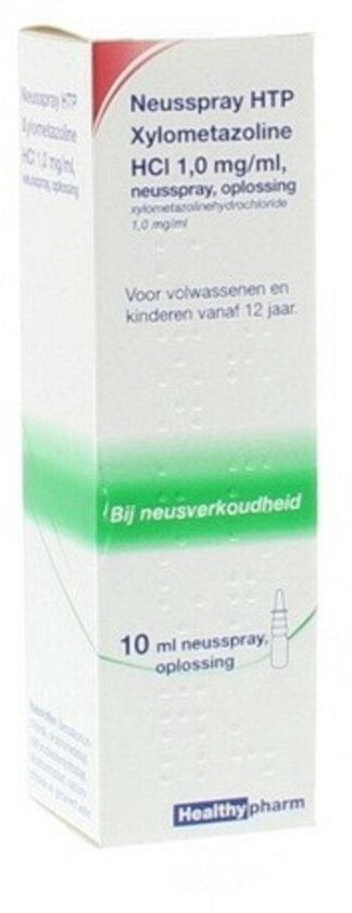 Healthypharm Neusspray Xylometazoline 1.0mg/ml - 10ml