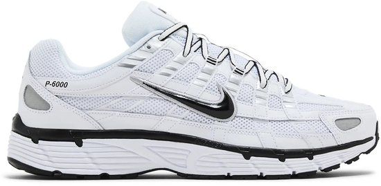 Nike P-6000 Sneakers Unisex White Metallic Silver Black