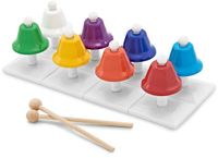 Gear4music Set van 8 klokken in regenboogkleuren