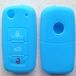 ALTIUM 650659 Housse de clé en silicone, 3 boutons S/ logo, bleu brillant