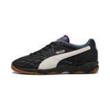 PUMA King Indoor Straatvoetbal 94 sneakers uniseks, Zwart/Grijs, Maat 41