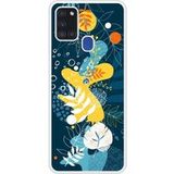 Samsung Galaxy A21S Sea flowers verstevigd hoesje met sublimatie bedrukking