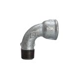 Riegler TFB 1A-112 Boog 1a, kort, 90°, IG/AG, Rp/R 1 1/2, zwart gietijzer