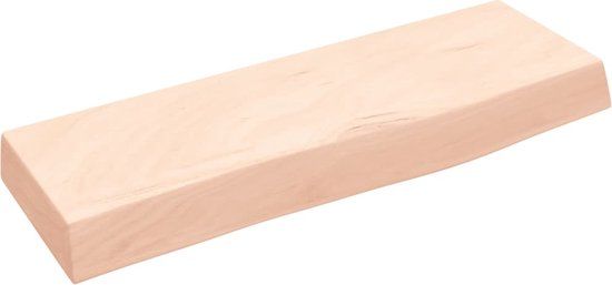 vidaXL Wandschap 60x20x6 cm onbehandeld massief eikenhout