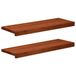 vidaXL Trapmatten 2 st Bruin 80 x 25 x 2 cm Massief beukenhout