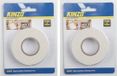 Kinzo Dubbelzijdig tape - 2x rol - 19 mm x 2,3 meter - wit