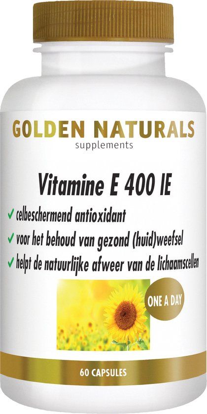 Golden Naturals Vitamine E 400 IE - 60 Softgel Capsules