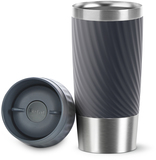 Tefal Travel Mug Easy Twist - 0.36L - Stainless Steel/Anthracite