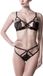 Grey Velvet Lingerie set - 21003 - Zwart - XL