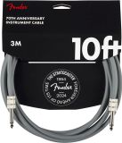 Fender jubileumkabel 3m grijs - 70 jaar Stratocaster