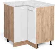 Vicco R-Line Hoekkast – 75.6 cm WB Marmer Wit Hoogglans