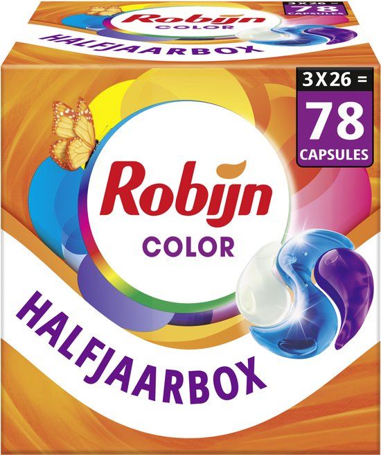 Robijn Classics 3-in-1 Wascapsules - Color - 78 wasbeurten - Voordeelverpakking