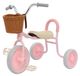 Merkloos Rosa Dreirad für Kinder – mit Pedalen und Korb – für Kinder im Alter von 2-6 Jahren