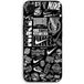 Nike iPhone 17e hoesje Air-logo Graffiti Zwart-wit Maniac ase