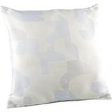 Coussin Jacquard Géométrique Texturé Rétro Écru 45x45 cm