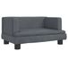 VidaXL Banc pour enfants 60x40x30 cm velours gris foncé
