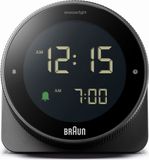 Braun BC24B - Wekker - Digitaal - Halfrond - Alarm - Snooze - 12/24H - Achtergrondverlichting - Zwart