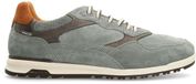 Van Lier Grijze suède sneakers met leren details - Maat 44