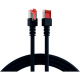 Patchkabel RJ45 Patchkabel Cat.6 S/FTP LSZH, schwarz 5m - 1 VPE = 10 Stück